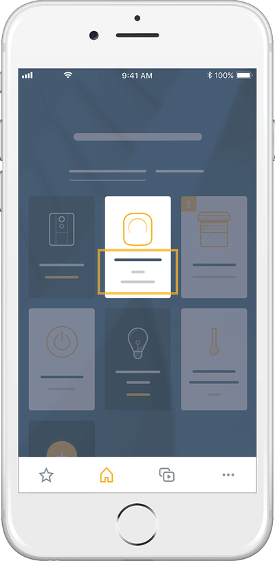 Somfy TaHoma app equipment status