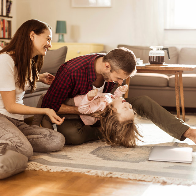 Aile, hayatın tadını çıkarıyor
